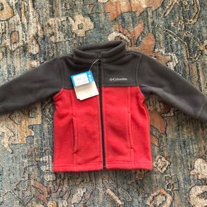 Red and gray Columbia jacket